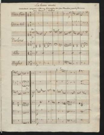 La bonne amitié; strings, woodwinds; C-Dur