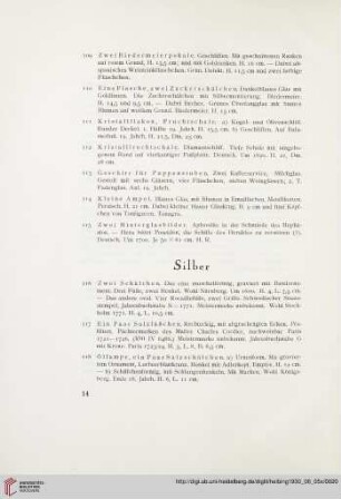 Silber (Nr. 116-127)