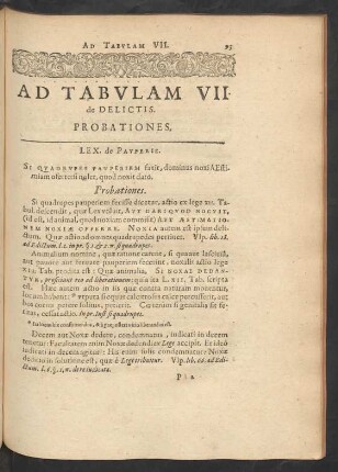 Ad Tabulam VII.