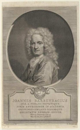 Bildnis des Joannes Barbeyracius