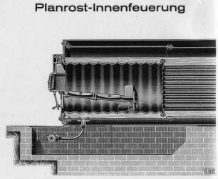 Planrost-Innenfeuerung (R. Wolf, Magdeburg) : Technikgeschichte | Maschinenbau | Kraftmaschinen | Dampflokomobile