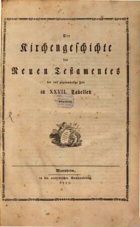 Kirchengeschichte des neuen Testaments
