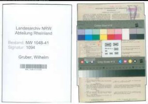 Entnazifizierung Wilhelm Gruber , geb. 28.08.1920 (Chemigraph)