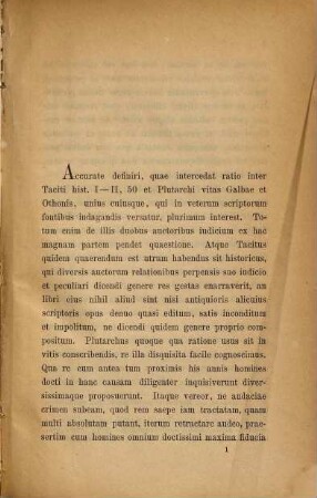De Plutarchi in Galba et Othone fontibus : Diss. inaug.