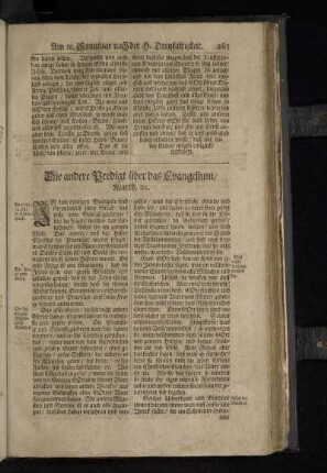 Die andere Predigt über das Evangelium/ Matth. 22.