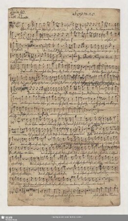 Stimmensatz [Schreiber: Reichard, Heinrich Gottfried u.a.]