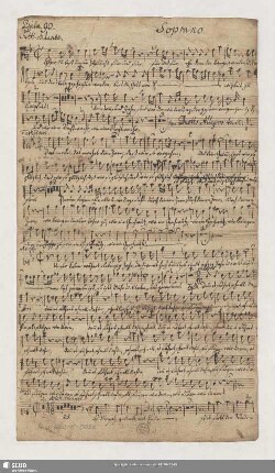 Stimmensatz [Schreiber: Reichard, Heinrich Gottfried u.a.]