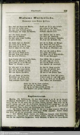 Madame Mutterliebe - Romanze