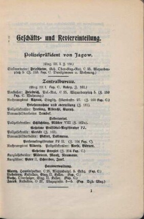 Polizei-Präsident von Jagow