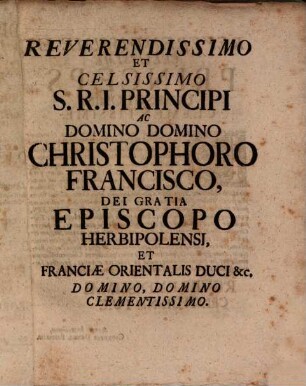 Diss. feud. constans sex articulis, etymologiam, definitionem ... feudalem continentibus