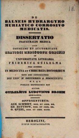 De balneis hydrargyro muriatico corrosivo medicatis : Diss. inaug. med.