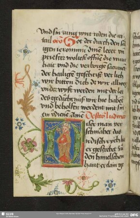54v: historisierte Deckfarbeninitiale