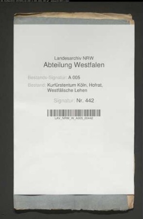 Belehnung des Jobst Georg und Johann Christoph von Schade mit den Burglehen zu Eversberg und Bilstein, den dazu gehörigen Eigenleuten und dem Gut zu Bruchhausen (Gemeinde Kirchveischede)