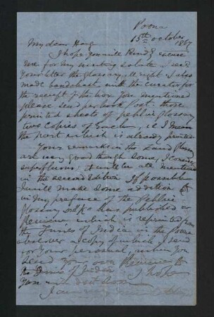 Brief vom 13. October 1867
