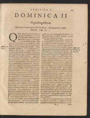 Dominica II Quadragesimae.