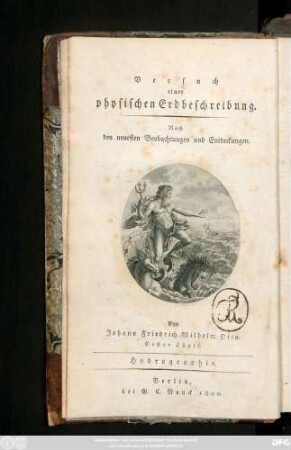 Teil 1: System einer allgemeinen Hydrographie des Erdbodens : Mit einer Kupfertafel