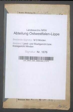 Sonstige: Niehus, Friedrich Wilhelm:
