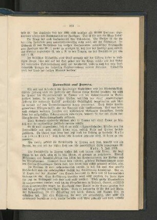 Nervosität auf Samoa