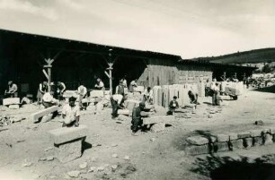 verschiedene Steinbrüche, Werkplätze, Baumaterialien und Bauprojekte, 1932-1958
