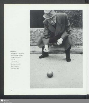 Adenauer beim Boccia