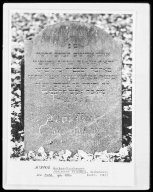 Grabstein Levi Katz (geb. 1850)
