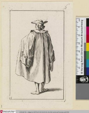 [Ein Mann mit geöffneter Jacke - Rückenansicht]