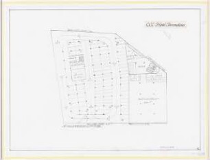 Hotel (»CCC«), Torremolinos: Grundriss 3.UG 1:200