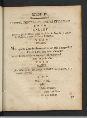 Acte Troisieme: Scene IV.