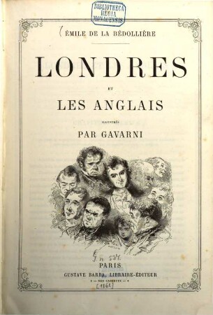 Londres et les Anglais, illustrés par Gavarni