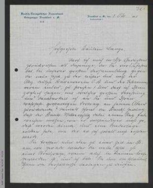 Brief von Guida Diehl an Helene Lange