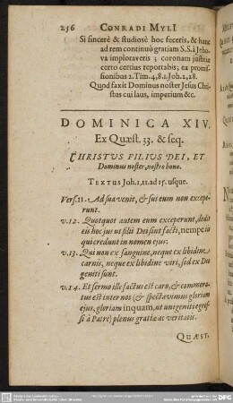 Dominica XIV. Ex. Quaest. 33. & seq.