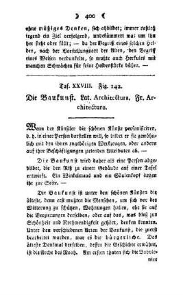 ¬Die¬ Baukunst : Taf. XXVIII, Fig 142
