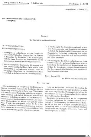 Drucksachen 6301-6676: Anträge, Anfragen, Gesetzentwürfe