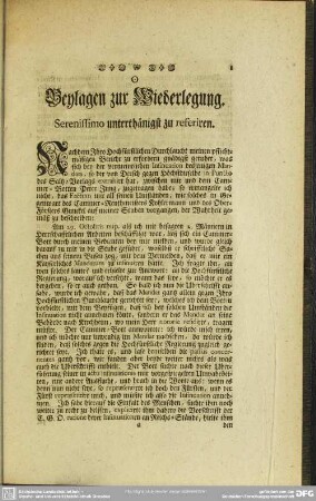 Beylagen zur Wiederlegung