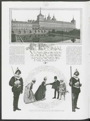 El Escorial - una reproducción histórica y teatral realizada en el Patio de Reyes