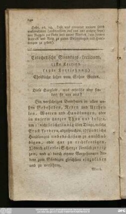 33ste Lection. (13te Fortsetzung.) Christliche Lehre vom Sohne Gottes.