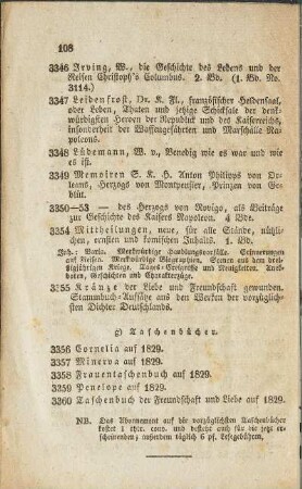 g) Taschenbücher