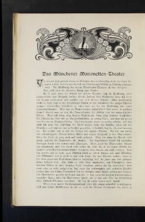 Das Münchener Marionetten-Theater