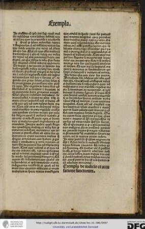 Exempla de iudicio et accusatione sanctorum.