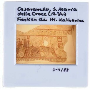 Casarano, Santa Maria della Croce : Fresken der heiligen Katharina von Alexandria