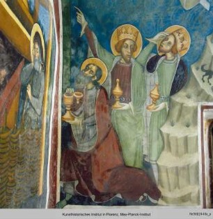 Szenen aus dem Leben Christi und Mariens : Die Verkündigung an die Hirten und die Heiligen Drei Könige