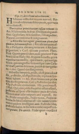 Cap. 17, de rectione adverbiorum.