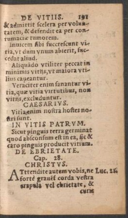 De Ebrietate. Cap. 28.