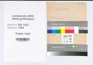 Entnazifizierung Adolf Graefe , geb. 00.00.0000 ()