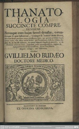 Thanatologia Succincte Comprehendens ...