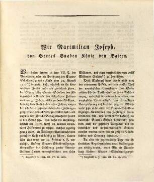 Allgemeine Verordnung die Erhebung des Lotterie-Anlehens betreffend : [München den 14. Februar 1813]