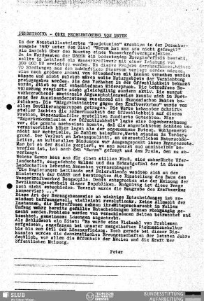Perestroika - oder Problemlösung von unten