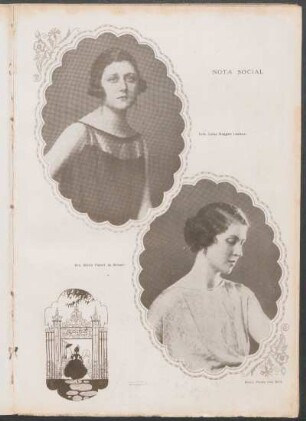 Nota social. - Srta. Luisa Duggan Lesieux [y] Sra. Elena Fablet de Brown