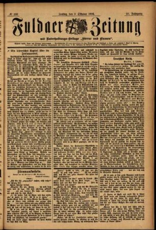 Ausgabe vom Freitag, den 09. Oktober 1896.