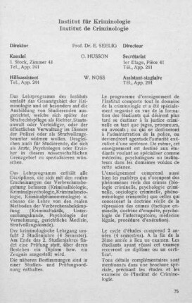 Institut für Kriminologie